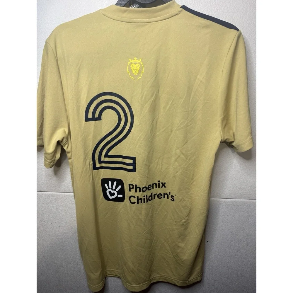 Adidas Real Salt Lake Arizona Soccer Jersey‎ Mens Size Medium Slim Fit Gold/Navy